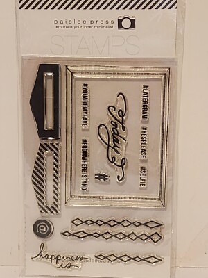 Paislee Press Clear Stamps Set Selfie You are my Fave Today Frame