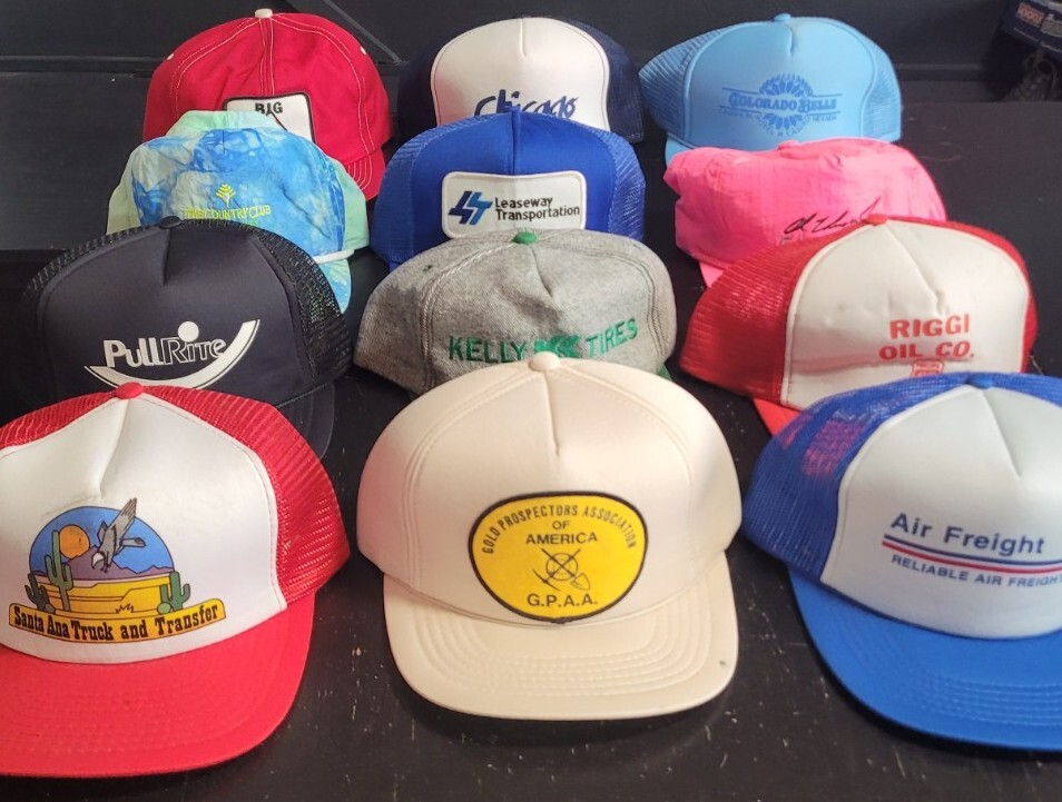 Vintage Snapback Hats Lot Of 12 Assorted Themes & Colors - The Rocket