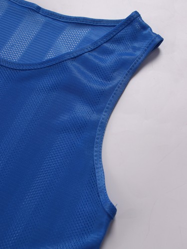Unisex Kids Shirt Muscle Tank Top Boys Vest Hollow Out Workout Mesh Activewear - Picture 44 of 54