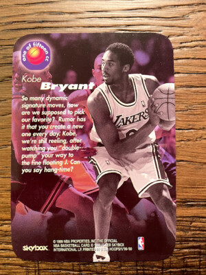 1999 NBA HOOPS KOBE BRYANT #1 CALLING CARD, DOUBLE PUMP | eBay