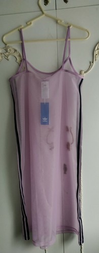Adidas rosa durchsichtiges Netz Shift Festival Kleid neu mit Etikett Größe UK 8 - Bild 3 von 5