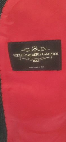 Vitale Barberis Canonico Dark Gray 2 PC Suit 100% Pure Wool - Suit Supply-US 44 - Picture 2 of 24