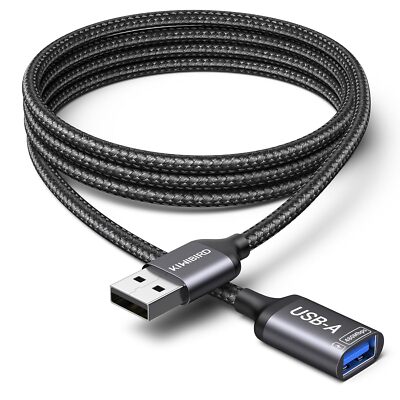 USB Verlängerungskabel 2M, USB Typ A Stecker auf Buchse Adapter Daten Strom Laden