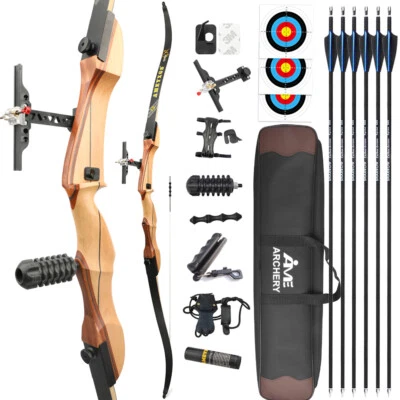 MILAEM 66 68 70 Zoll Recurve Bogen Takedown Sportbogen 14-40lbs Jagdbogen Bogenschießen