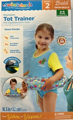 Premium Tot Swim Trainer Adjustable Safety Strap SWIM SCHOOL AGES 2-4 LEVEL 2