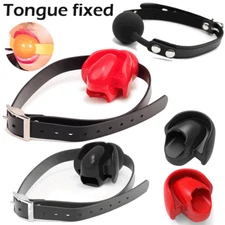 Bondage Harness Double Round Rings Open Mouth Ring Gag Oral Plug BDSM Adult Game