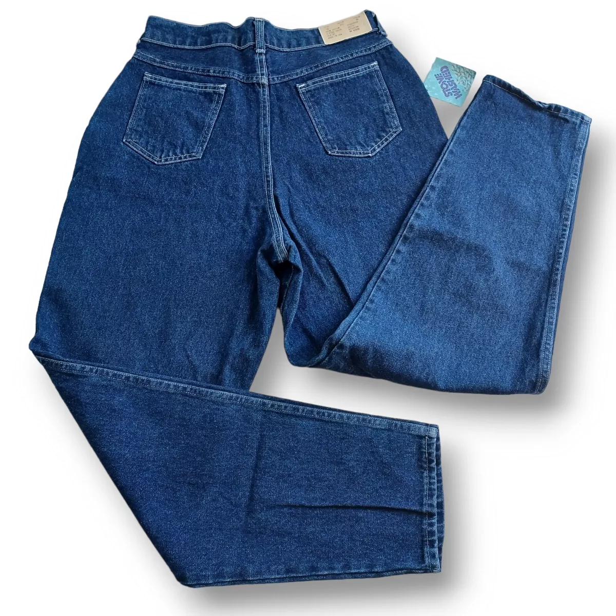 Vintage Carriage Court Stone Wash Blue Mom Jeans USA Womens 16 31.5X30 30X30