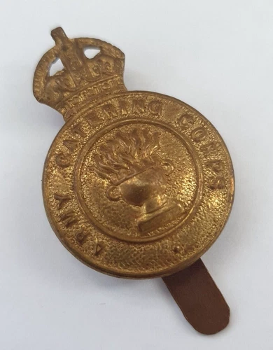 Cap Badge WW2 Army Catering Corps Military - Slider to Rear. British Army