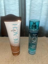 Bath Body Works At The Beach Hydration Body Cream Fragrance Mist Bundle 8oz