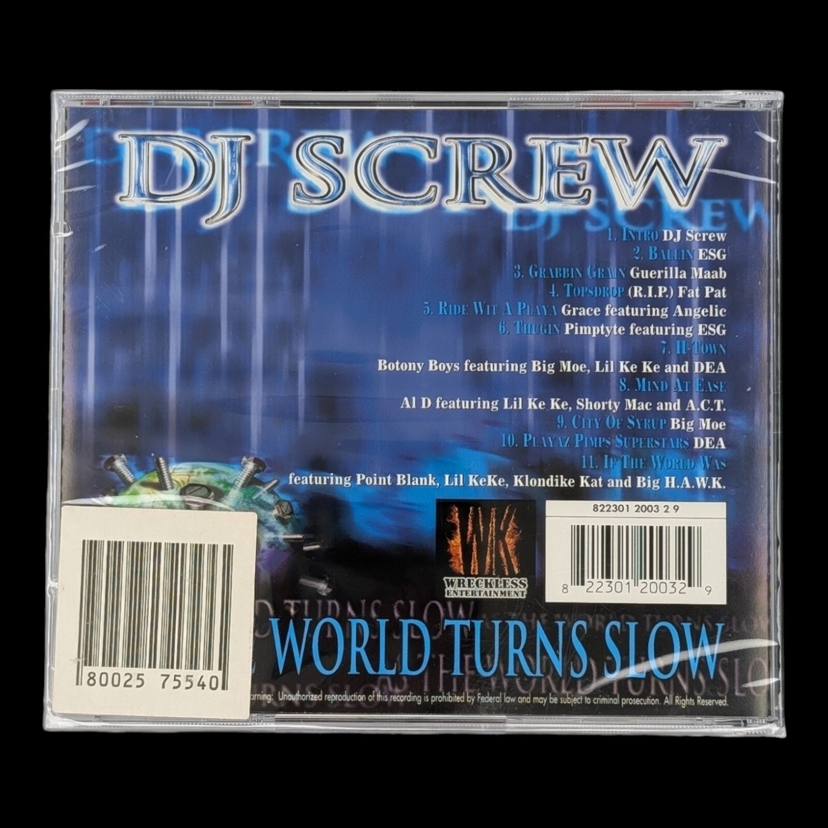 SEALED, DJ Screw – As The World Turns Slow, Audio CD, 1st edition