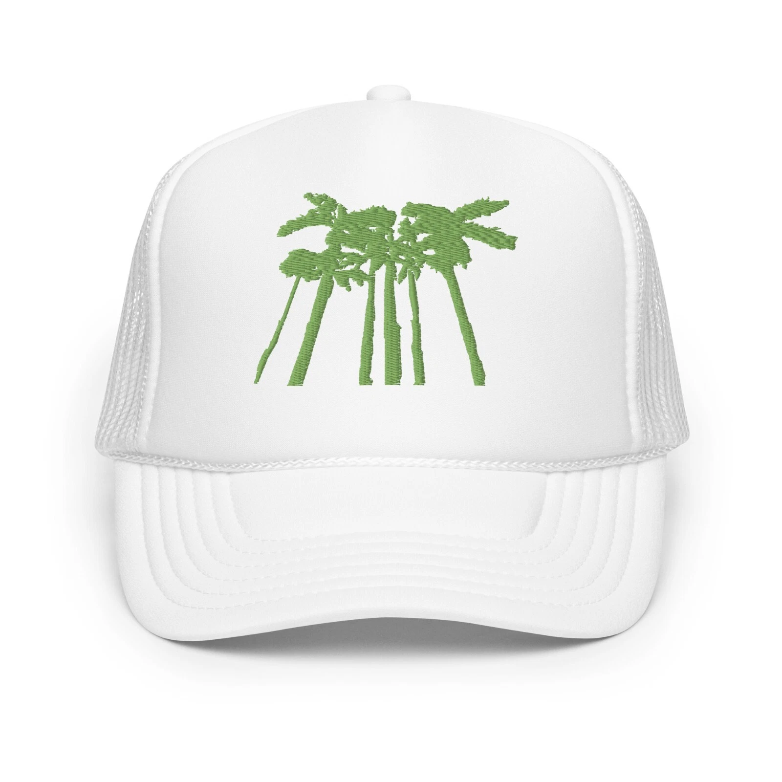 Palm Trees Embroidered Foam trucker hat
