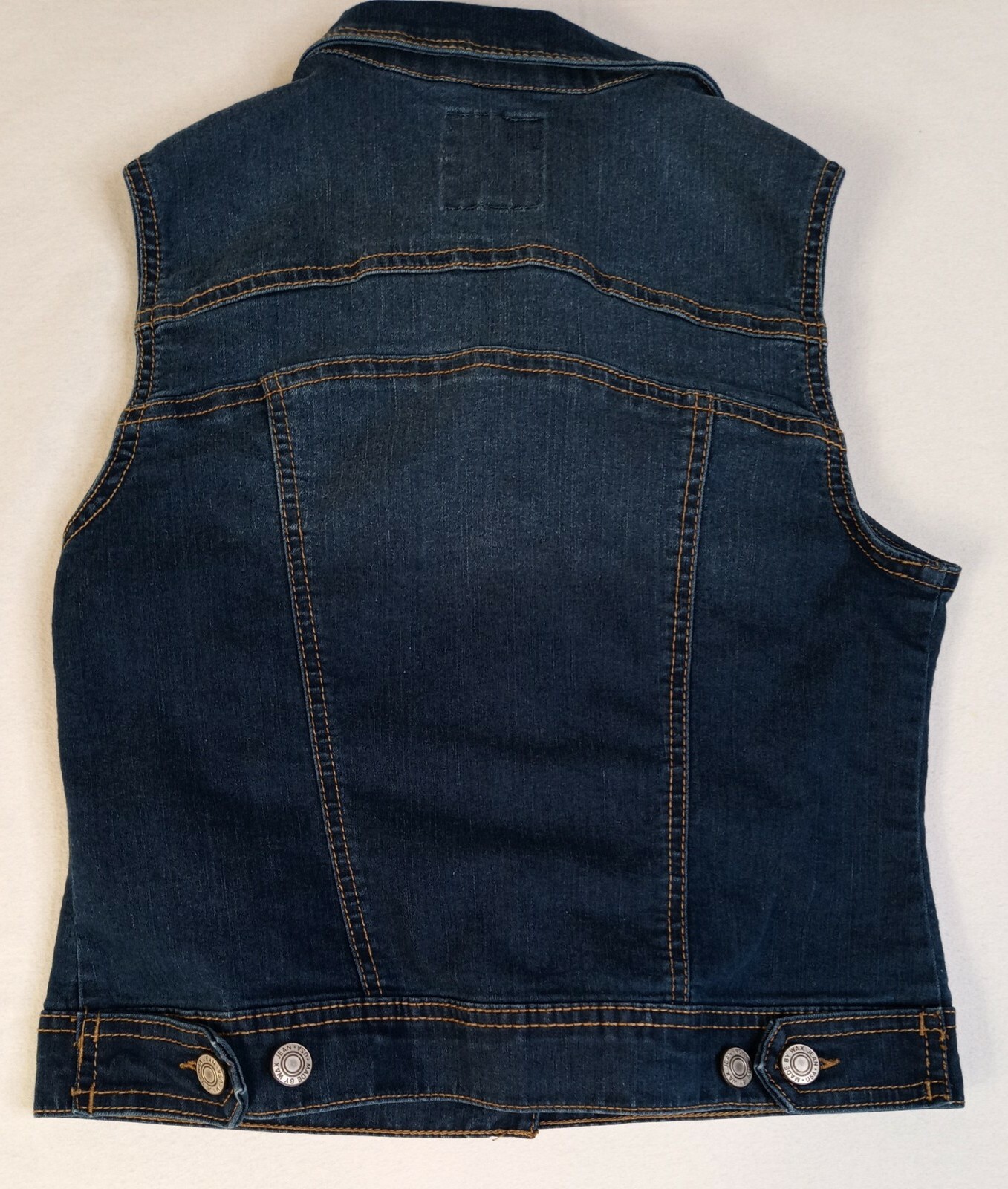 Wax Jean Denim Jacket Vest Teen Youth 
