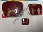 <!--F#f_0-->3pcs Front Rear Steering Red Badge for Honda 8th Civic 2006 ~ 2011<!--F/-->