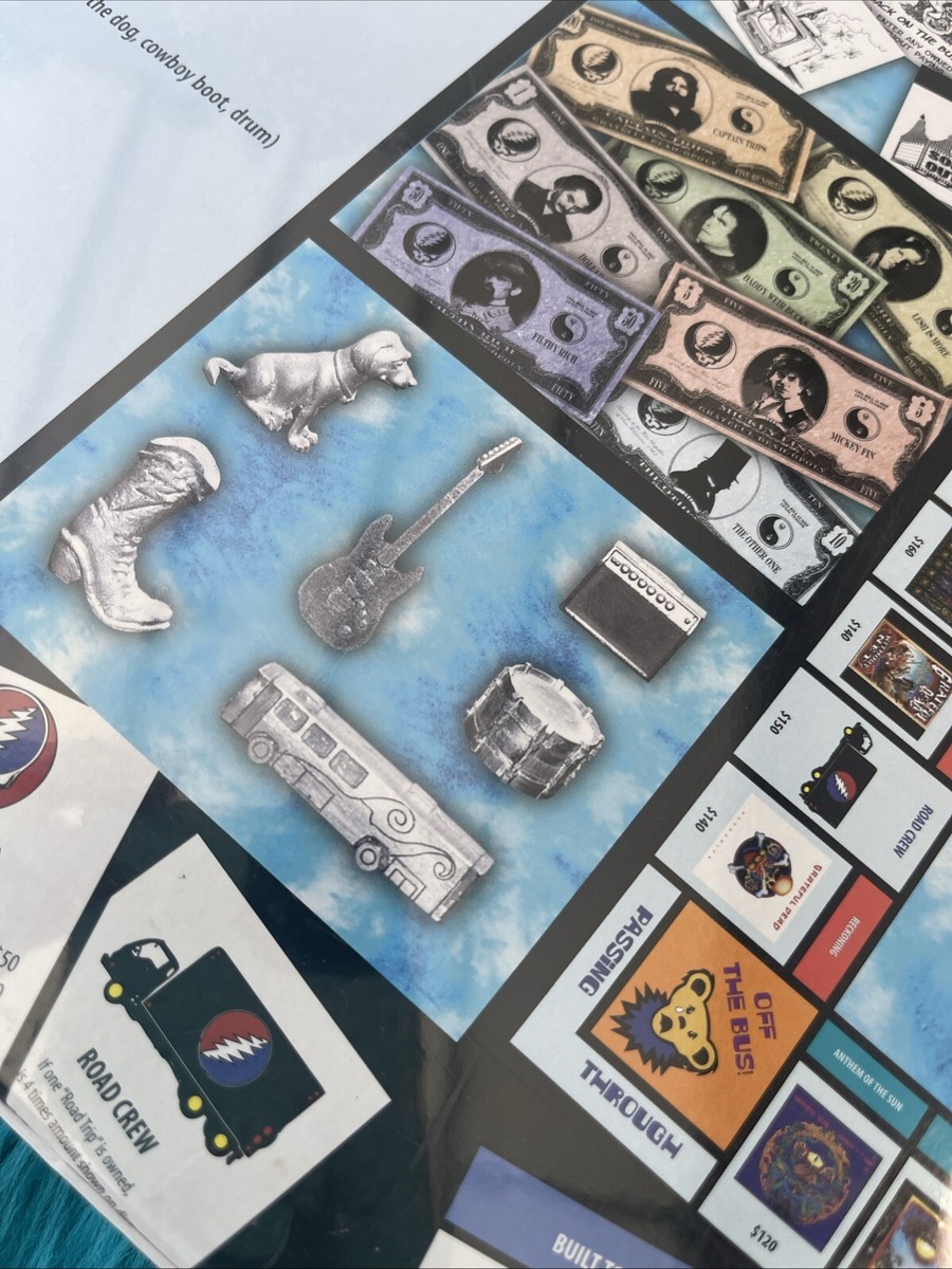 GREATFUL DEAD：モノポリー (ボードゲーム) Grateful Dead 60th Anniversary Monopoly - 9ninecloth