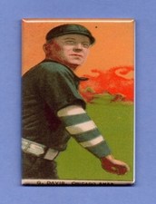 GEORGE DAVIS BASEBALL CARD *2X3 FRIDGE MAGNET* CHICAGO WHITE SOX RBI LEADER 757