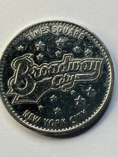 OBSOLETE BROADWAY CITY ARCADE VIDEO GAME TOKEN TIMES SQUARE NEW YORK CITY #ts1