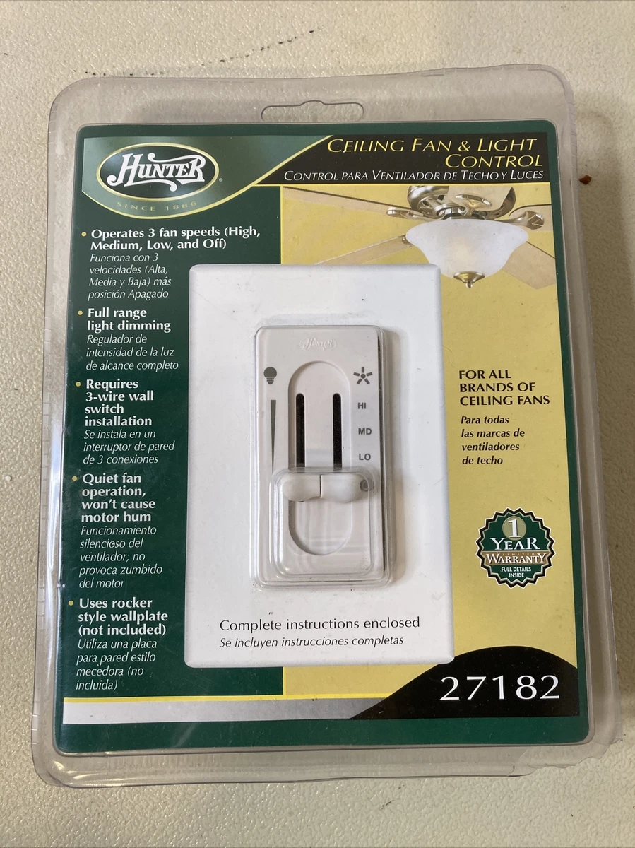 Hunter Ceiling Fan And Light Control Model 27182 Shelly Lighting
