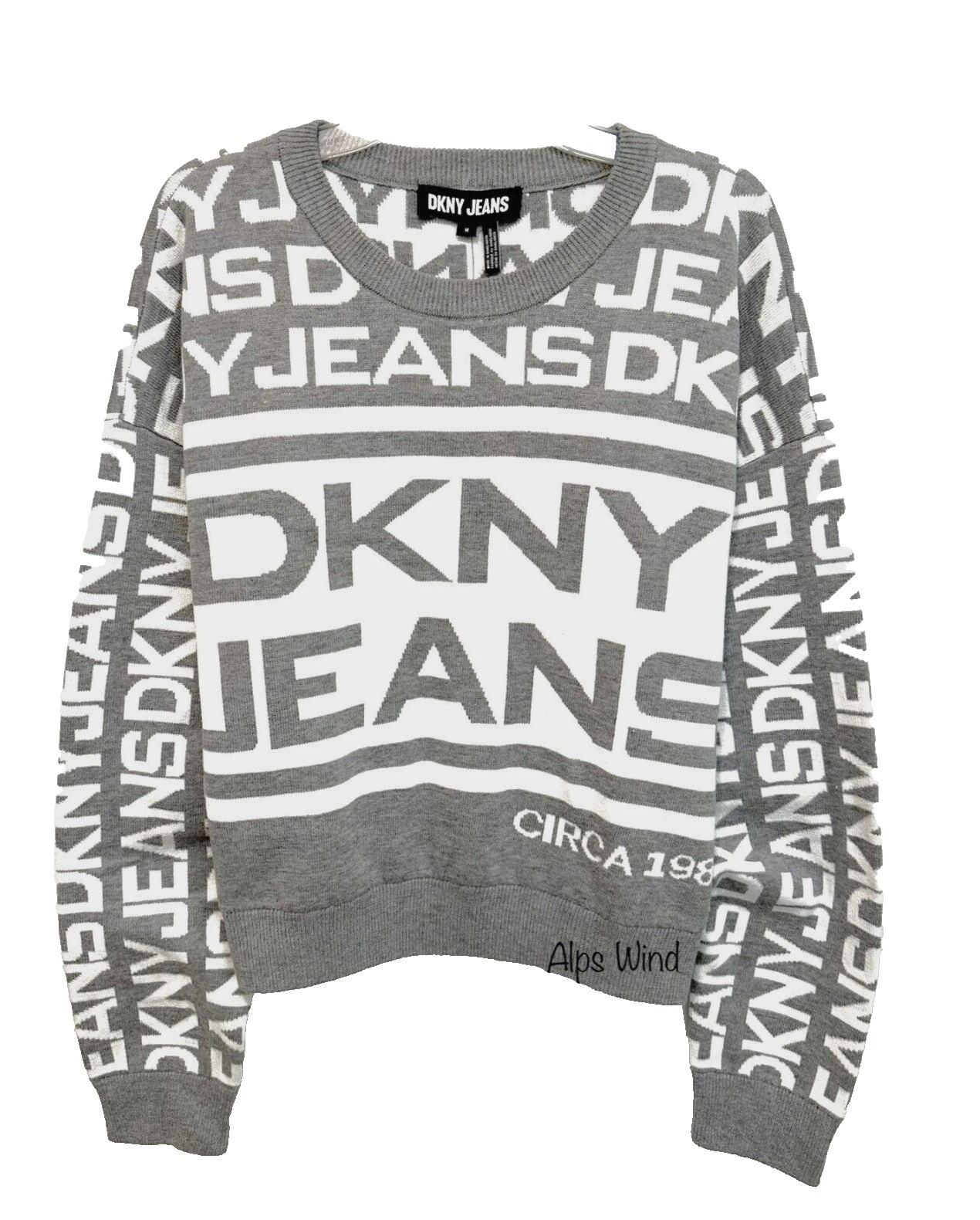 Хлопковые белые свитера для женщин DKNY