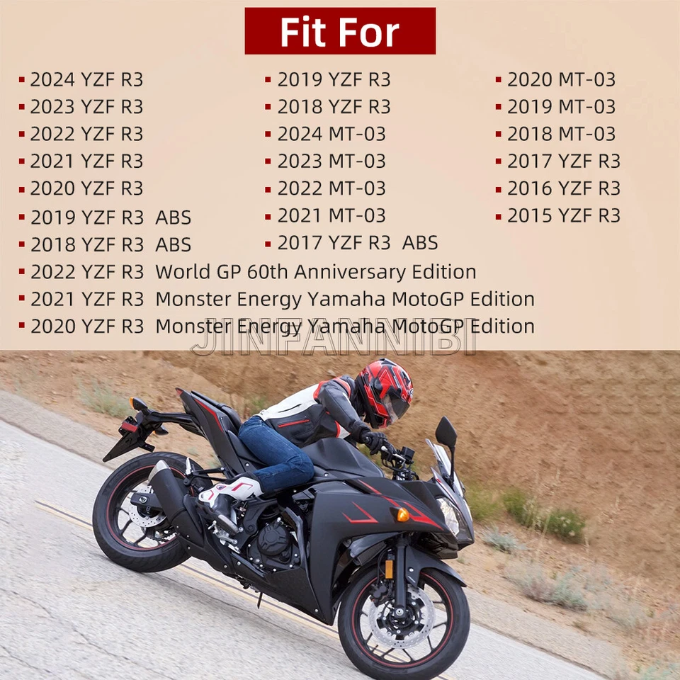 Placas de aço de fricção de embreagem com kit de molas para Yamaha R3 YZFR3 YZF R3 2015-2023 - Imagem 4 de 4