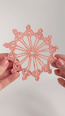 Crochet Snowflakes 9 pcs set. Handmade Christmas Decor  display picture 2