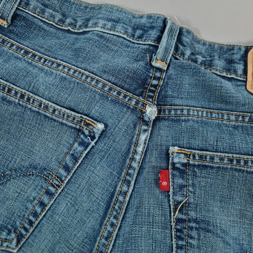 Levis 527 Damen Bootcut Jeans Blau W28 L28 Boot Cut Denim Mid Rise - Bild 10 von 11