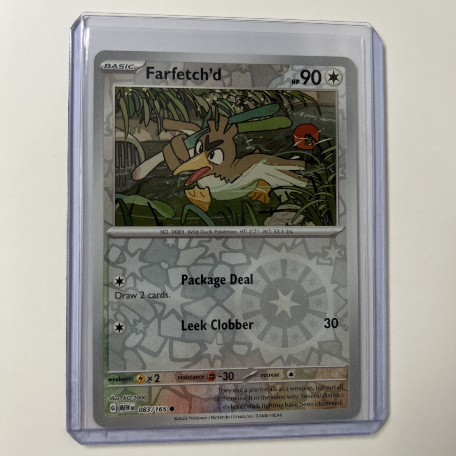 Farfetch'd 083/165 Reverse Holo Scarlet & Violet 151 Pokémon Card Common NM-Mint