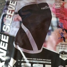 NWT ABCOSPORT Compression Knee Sleeve Sports Orthopedic Support Protective Large