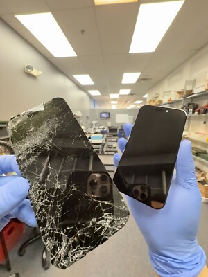 iPhone 12 13 14 Pro Max Front Glass Screen Digitizer Replacement Repair Service