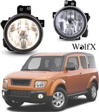 For 2003-2006 Honda Element Clear Fog Lights Wbezelsbulbswiringswitch Kit