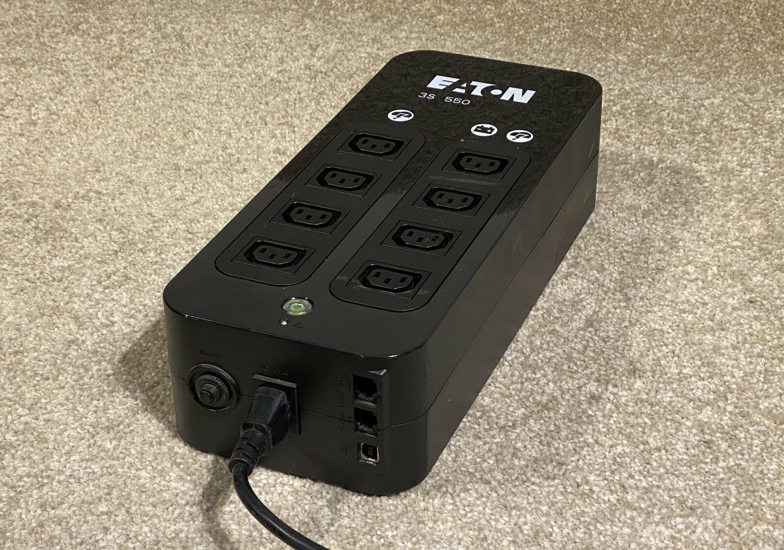 Eaton 3S 550 VA UPS - New cells - 12 month RTB warranty