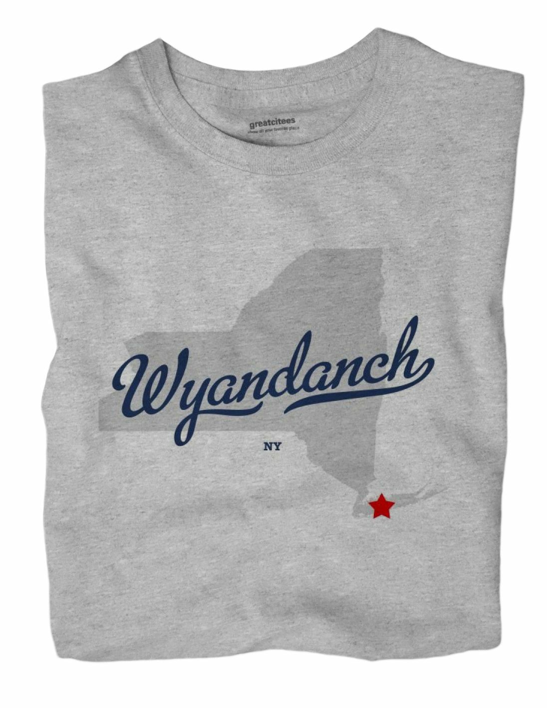 Wyandanch New York NY TShirt MAP eBay