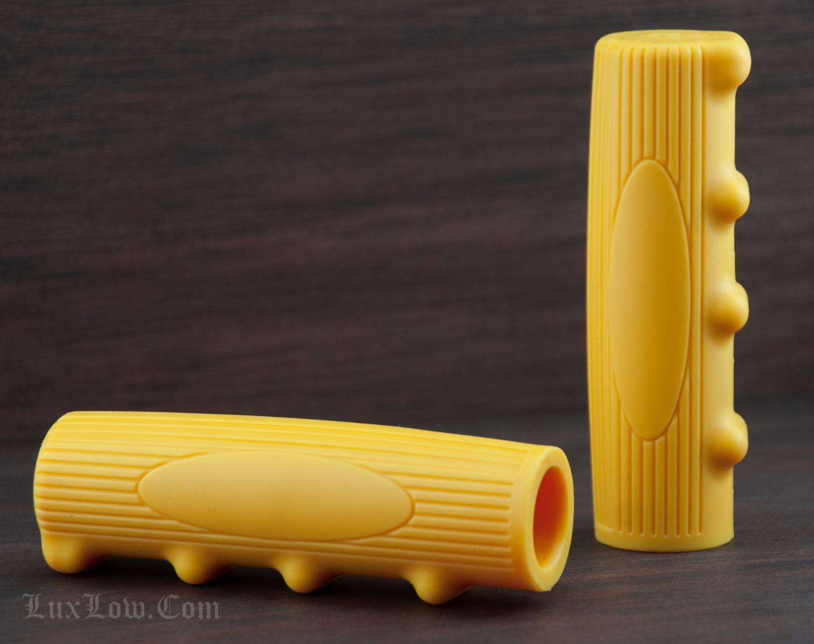 Yellow Vintage Schwinn Bicycle Oval GRIPS Prewar Cruiser Bike Handlebar Phantom