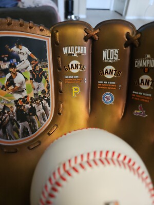 値下げ非売品　大リーグWORLD champion2014  Globe MLB Bradford Exchange Bronze Glove Baseball LE /5000 2014