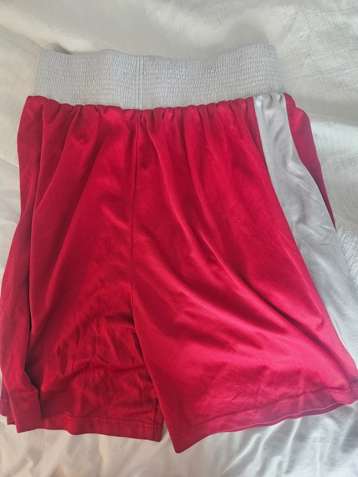Pantalones Cortos de Boxeo Everlast Skinners Satinado Talla Mediana Rojo De Colección Foto 3 de 3