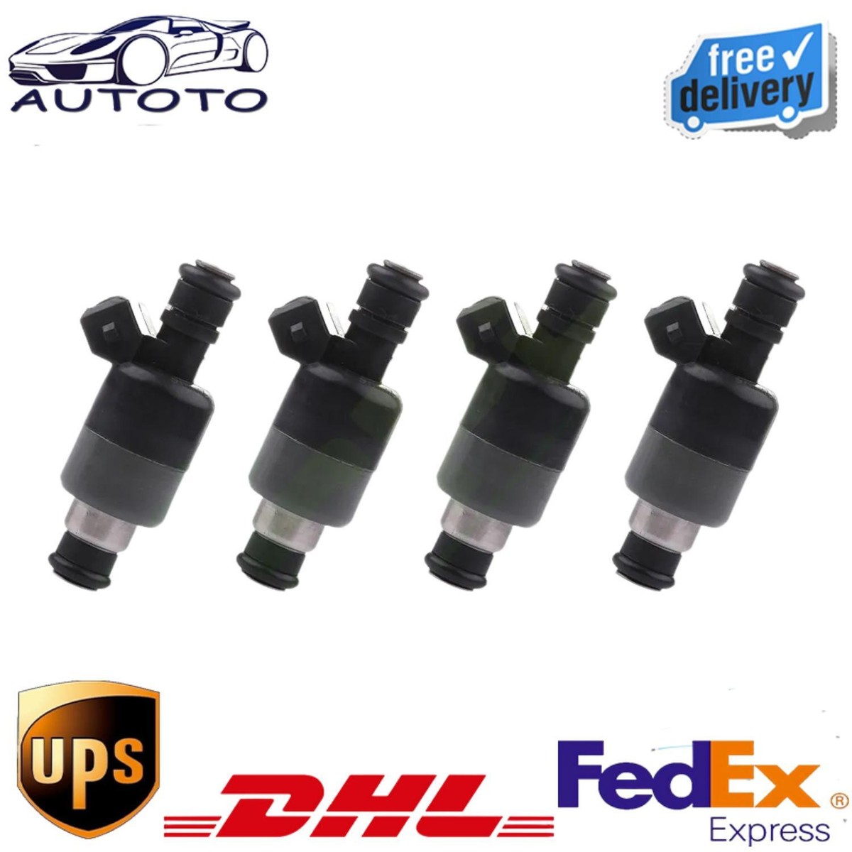 4 NEW OEM Fuel Injectors - Part # 17122106 For GM 2.2L S10, Cavalier, Sunfire, Sonoma & More