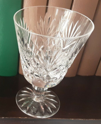 Vintage Kristall geschliffenes Glas weinrot Sherryglas Höhe 118 mm