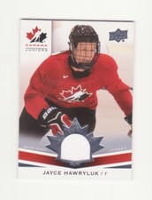 2014 Upper Deck Team Canada Juniors Jayce Hawryluk Jersey Card # 172