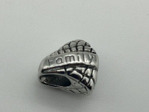 Chamilia Sterling Silver Family Heart Charm Cham