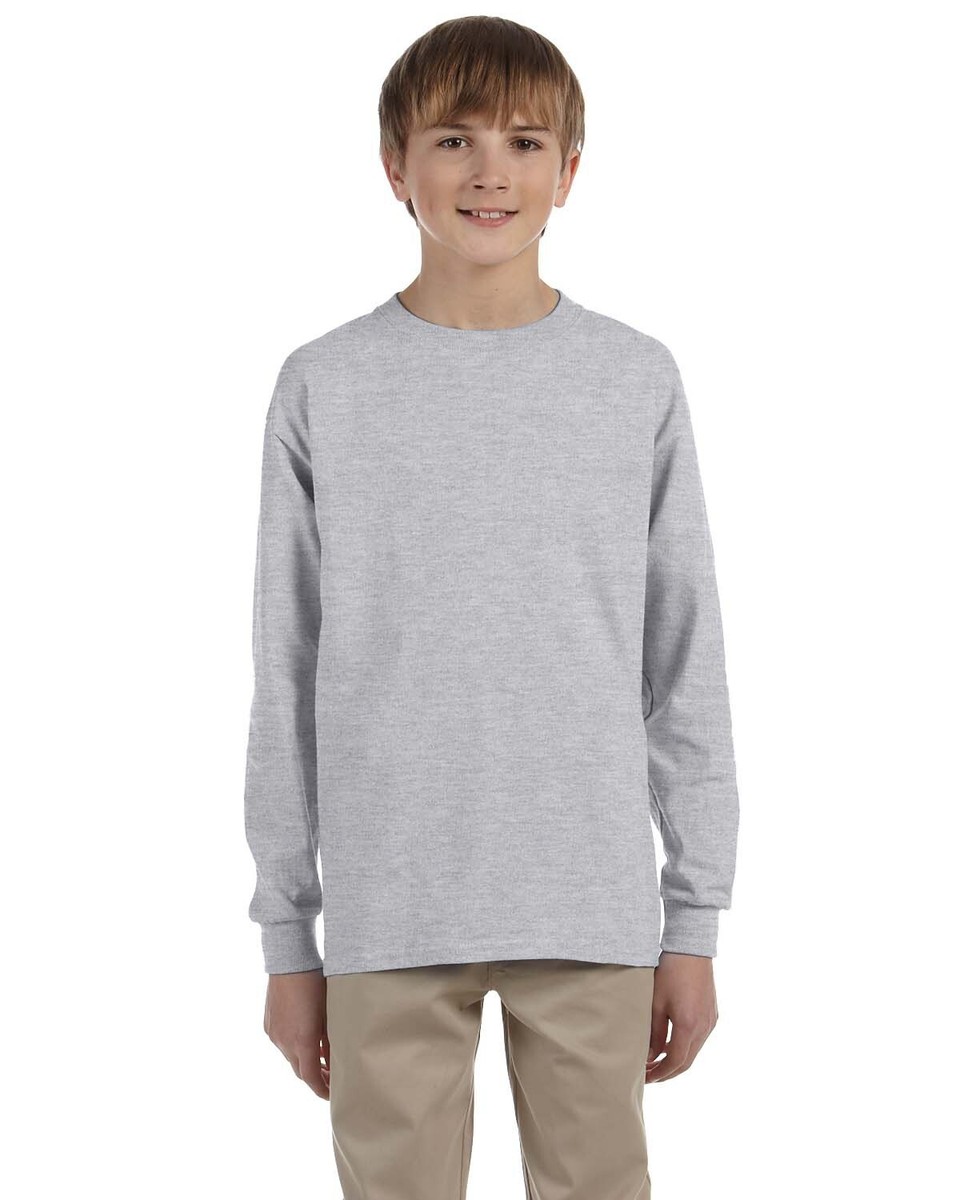 Jerzees Youth 5.6 oz. DRI-POWER ACTIVE Rib Cuffs Long Sleeves T