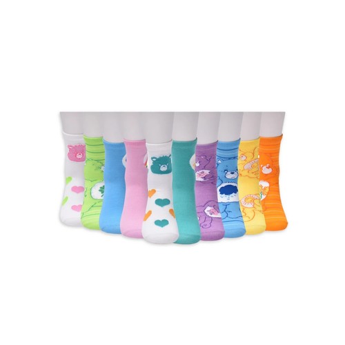 Calcetines cortos gráficos Care Bears -10 pares - talla 4-10-nuevos con etiquetas - Imagen 3 de 5