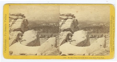 D1061~ YOSEMITE California 1870 Stereoview Starr King S. Dome   Soule/Hazeltine