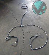 Stainless Rear Brake Line Replacement Kit For 99-02 Chevy silverado 1500