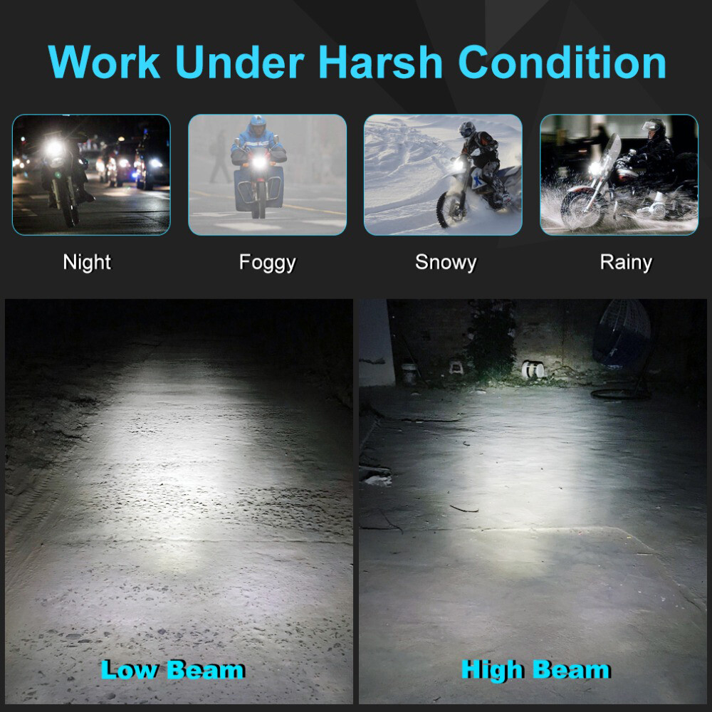 2x LED Headlights Bulbs H6/H6M Base For Honda TRX 400EX 400X Super