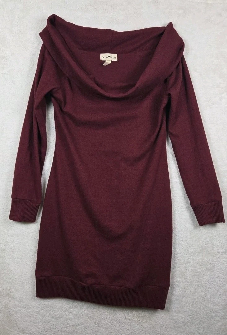Derek Heart Women's Trendy Plus Size Studded Sweater Dress Red Size XX-Large | Dia & Co