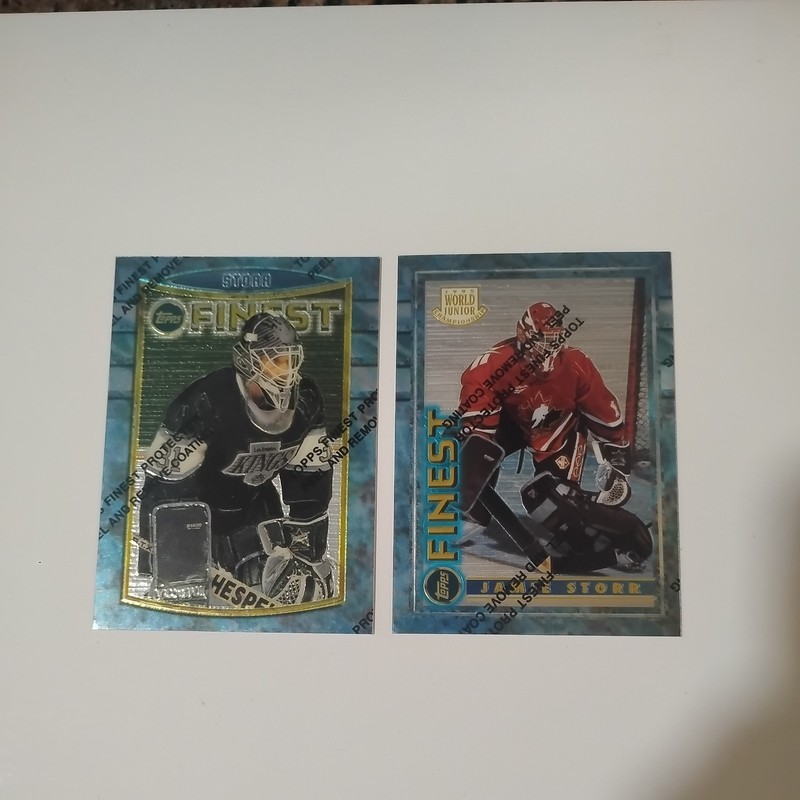 Jamie Storr Topps Finest 1993-94 X2 Crdz Canada #146 World Jr/LA Kings #12
