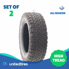 Set of (2) Used LT 265/65R18 BFGoodrich All-Terrain T/A KO2 122/119R - 11/32