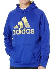 adidas Game and Go Men's Pullover Hoodie - Team Royal Blue / Yellow