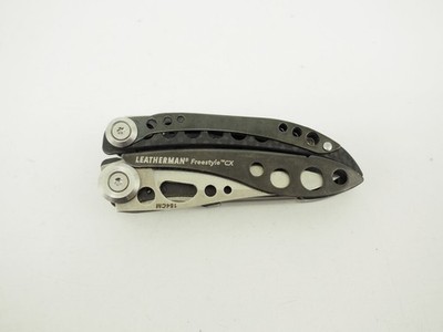 New! Leatherman Freestyle CX Pocket Multitool and Knife Silver / Black 154cm