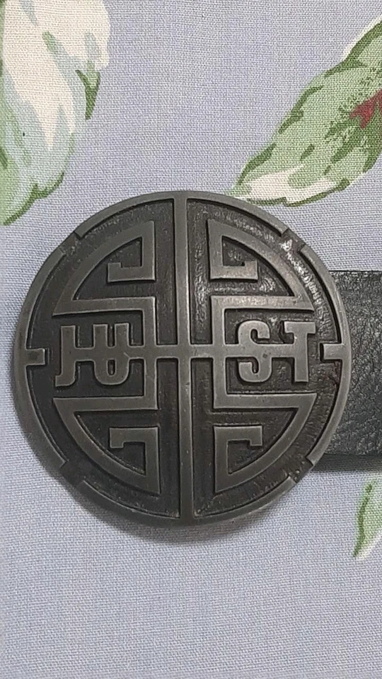 Cinturón Vintage Roberto Cavalli Negro Cuero Genuino GOOFFF Talla 90 Hecho en Italia Foto 2 de 4