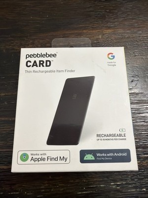 Pebblebee Card Thin Rechargeable Item Tracking Device PB-621-S SEALED NEW!